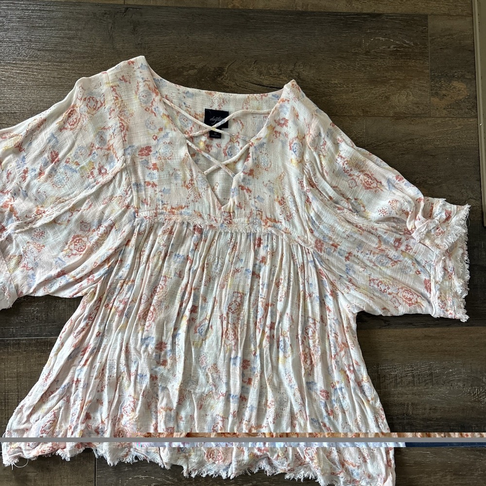 Buckle Daytrip Floral Blouse Boho Flowy Coquette Medium
